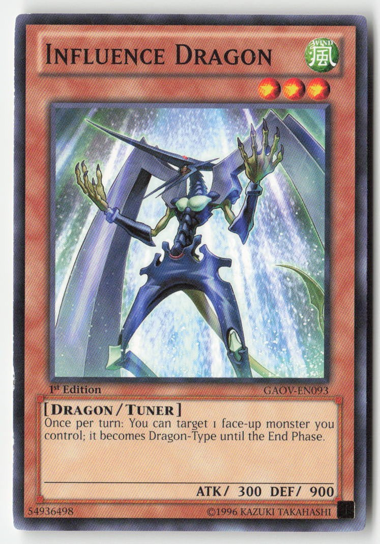 Influence Dragon GAOV-EN093 1st Edition Common Moderately Played