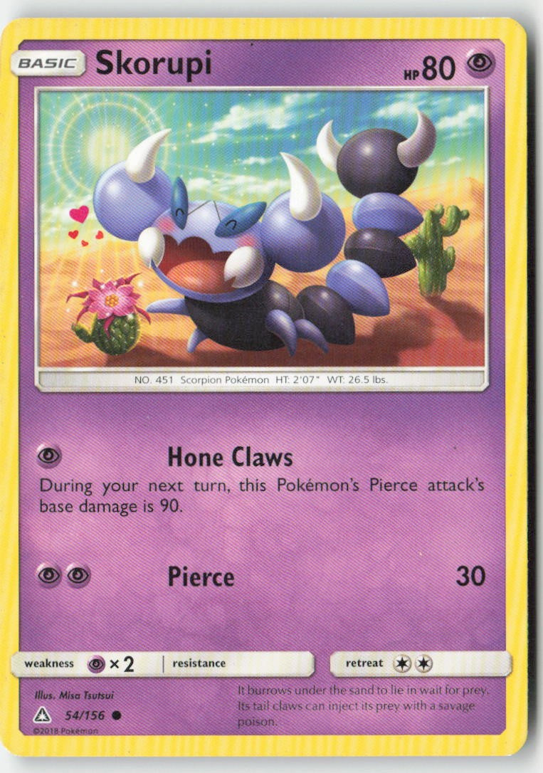 Skorupi 54/156 Regular Ultra Prism Moderately Played, Front