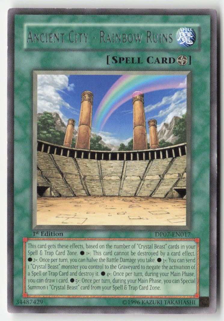 Ancient City - Rainbow Ruins DP07-EN017 1st Edition Rare Moderately Played