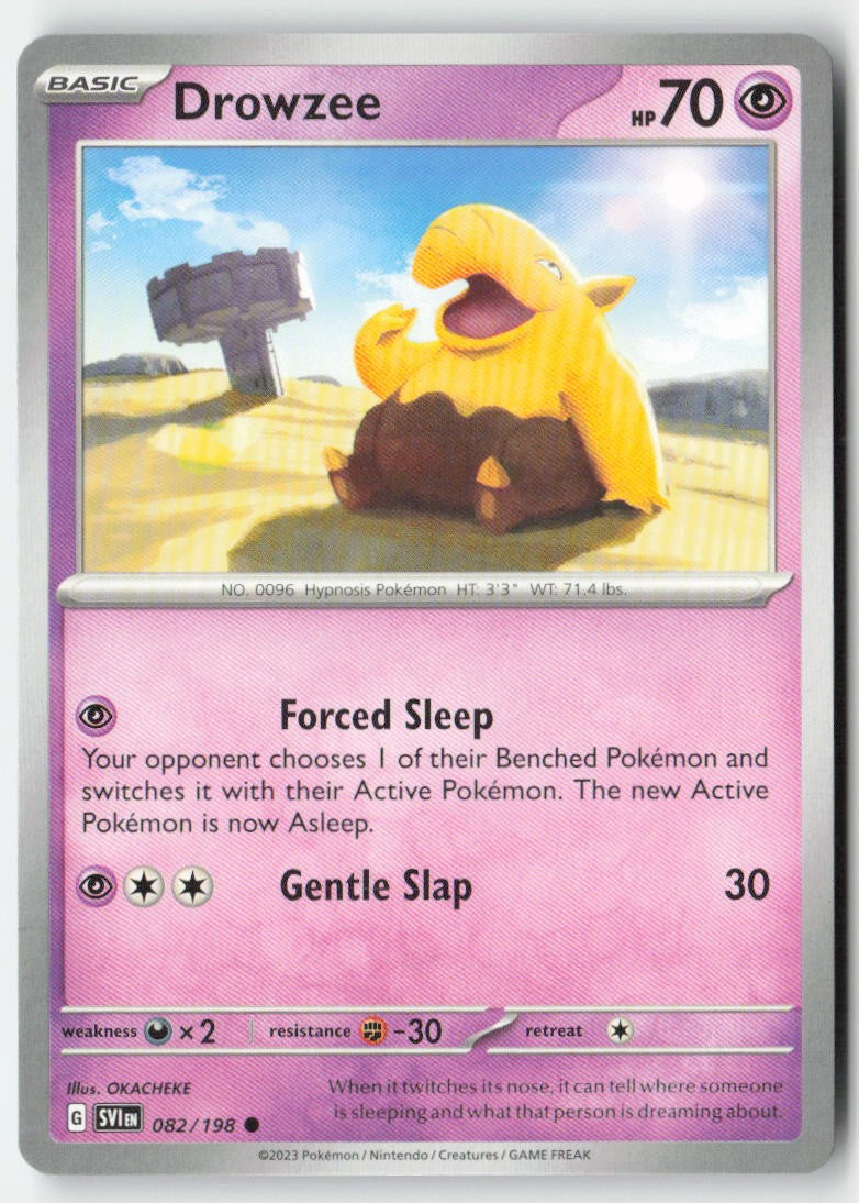 Drowzee 082/198 Regular Scarlet & Violet Moderately Played