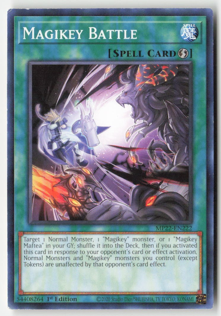 Magikey Battle MP22-EN222 1st Edition Common Moderately Played