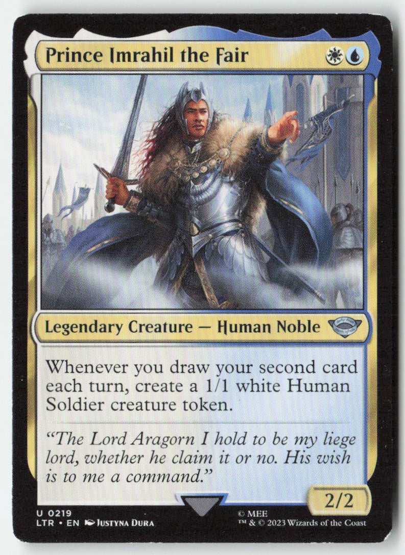 Prince Imrahil the Fair LTR 219 Uncommon Moderately Played