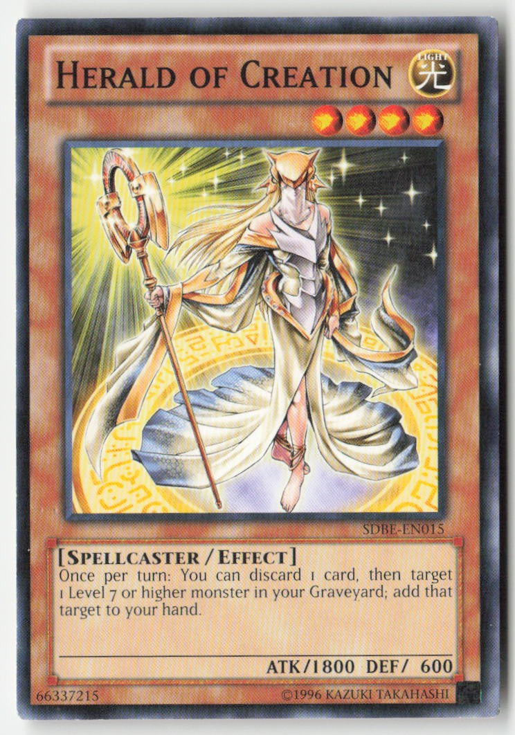 Herald of Creation SDBE-EN015 Unlimited Common Moderately Played, Front