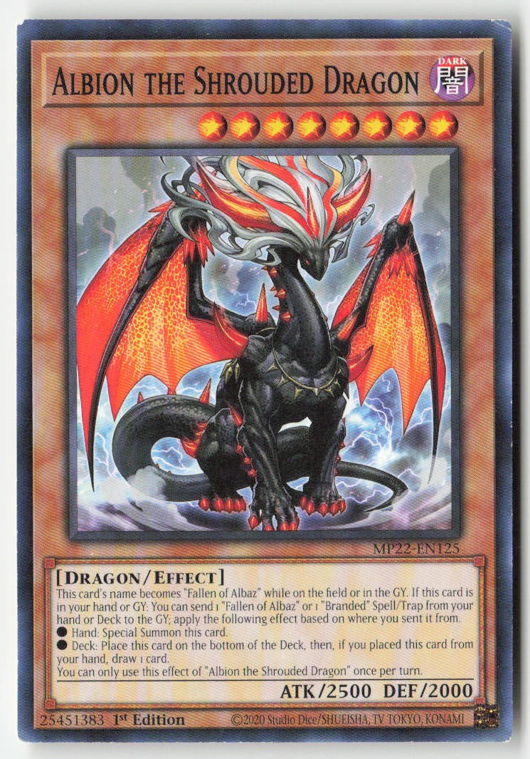 Albion the Shrouded Dragon MP22-EN125 1st Edition Common Moderately Played