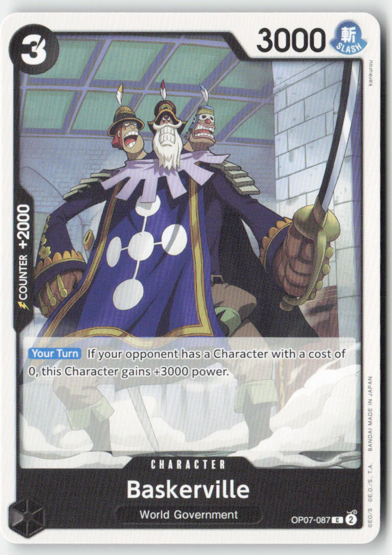 Baskerville OP07-087 Normal Common Lightly Played, Front