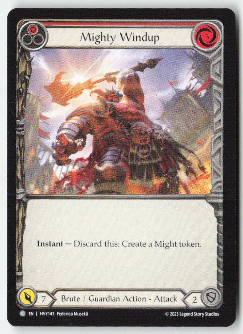 Mighty Windup (Red) #HVY143 - Heavy Hitters - Flesh and Blood - Common - Near Mint