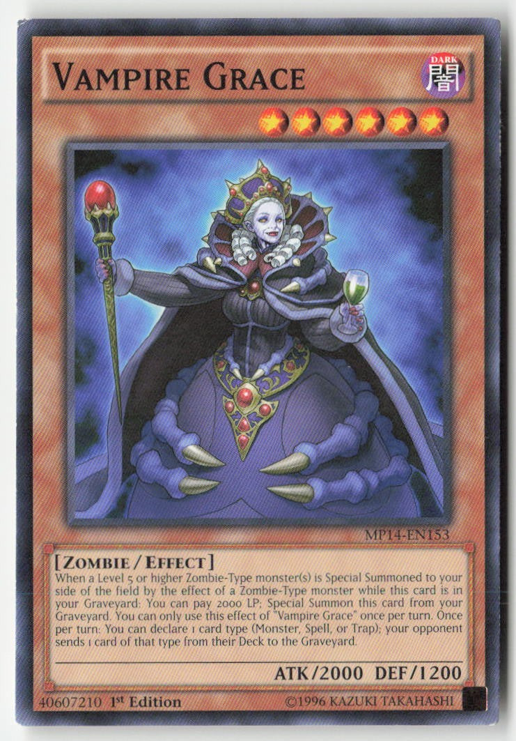 Vampire Grace MP14-EN153 1st Edition Common Moderately Played