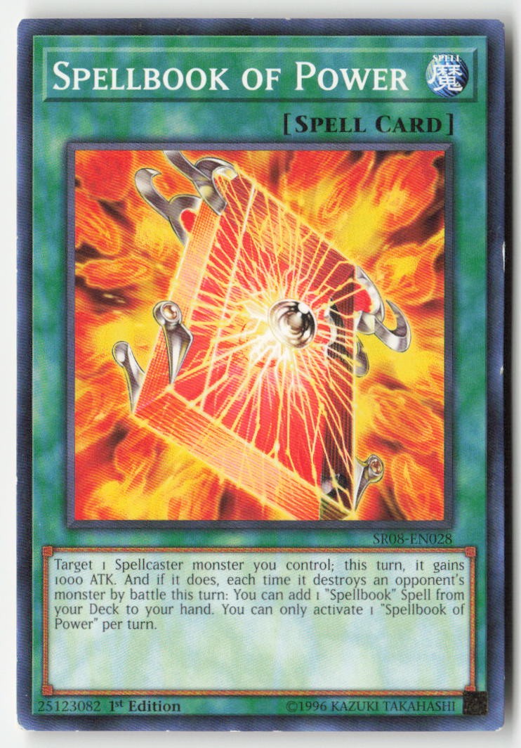 Spellbook of Power SR08-EN028 1st Edition Common Moderately Played