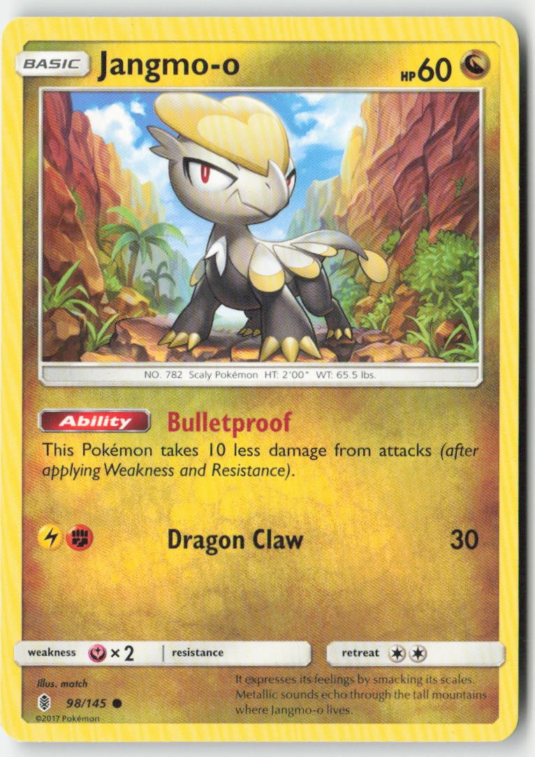 Jangmo-o 98/145 Regular Guardians Rising Moderately Played