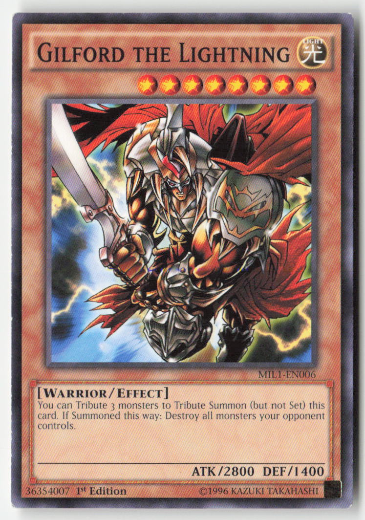 Gilford the Lightning MIL1-EN006 1st Edition Common Moderately Played