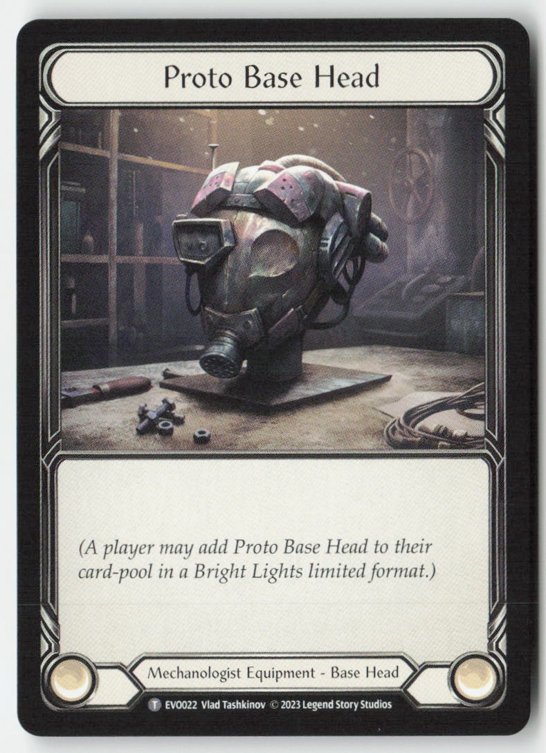 Proto Base Head #EVO022 - Bright Lights - Flesh and Blood - Token - Near Mint