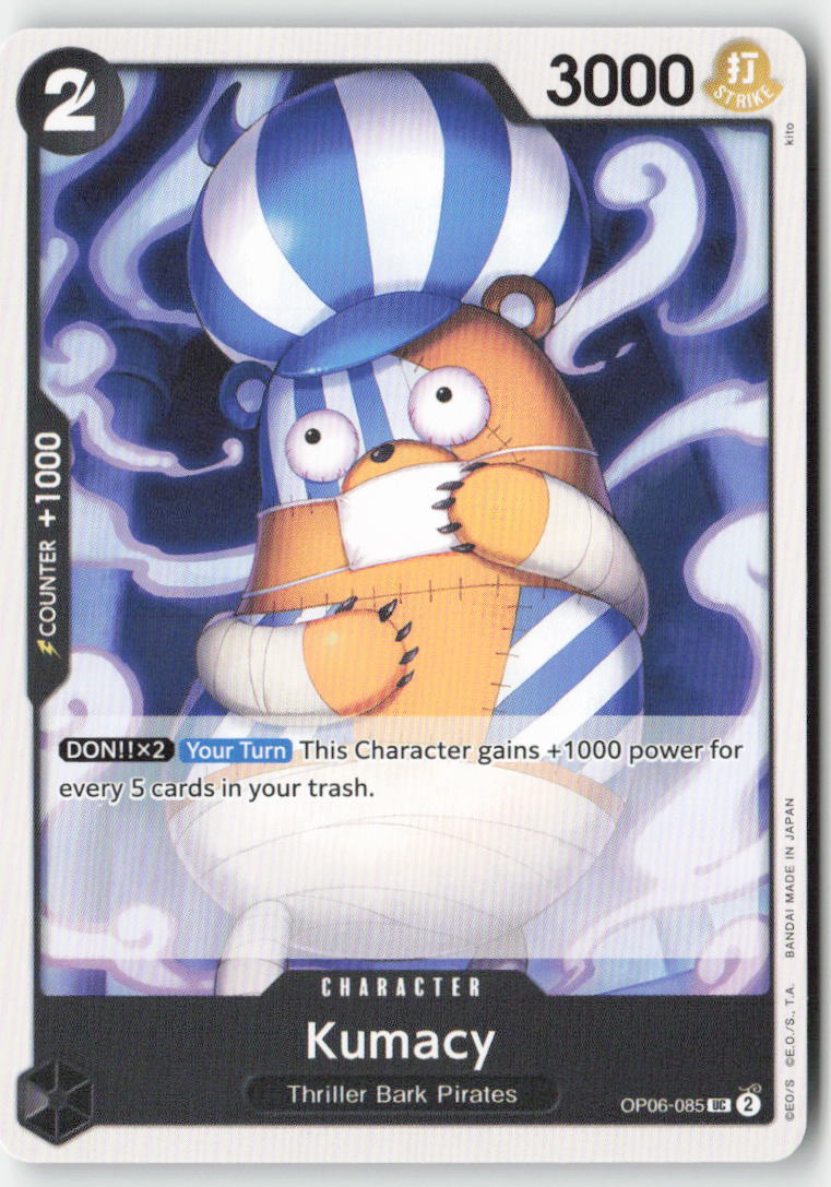 Kumacy OP06-085 Normal Uncommon Lightly Played, Front
