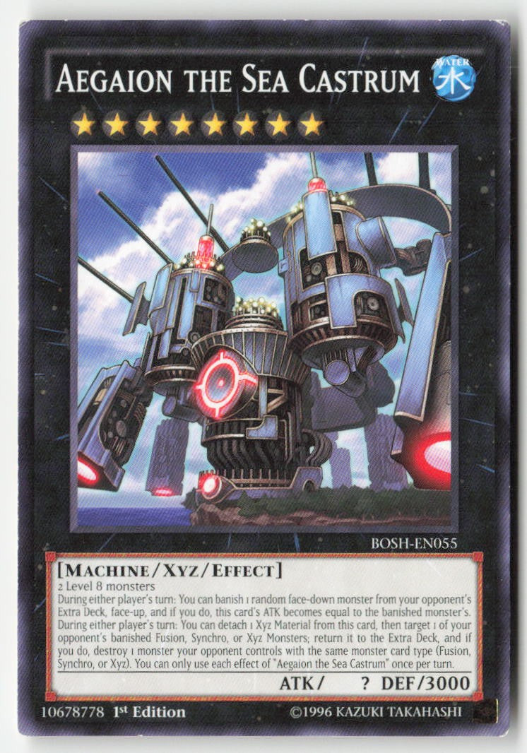 Aegaion the Sea Castrum BOSH-EN055 1st Edition Common Moderately Played