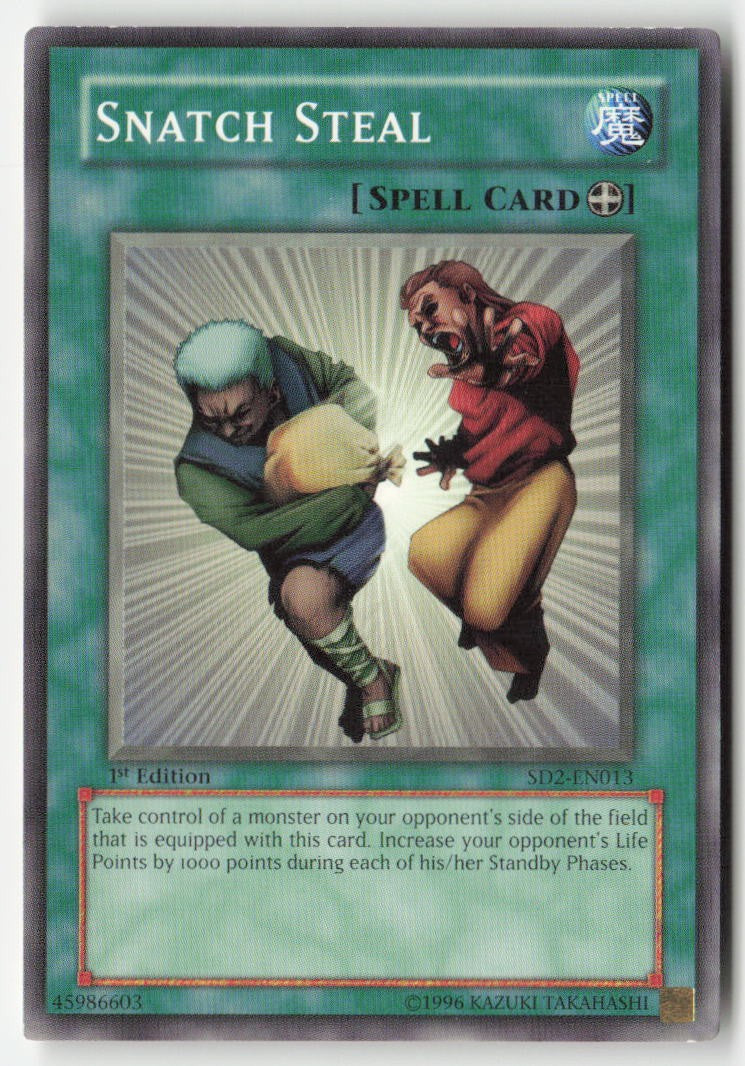 Snatch Steal SD2-EN013 1st Edition Common Moderately Played, Front