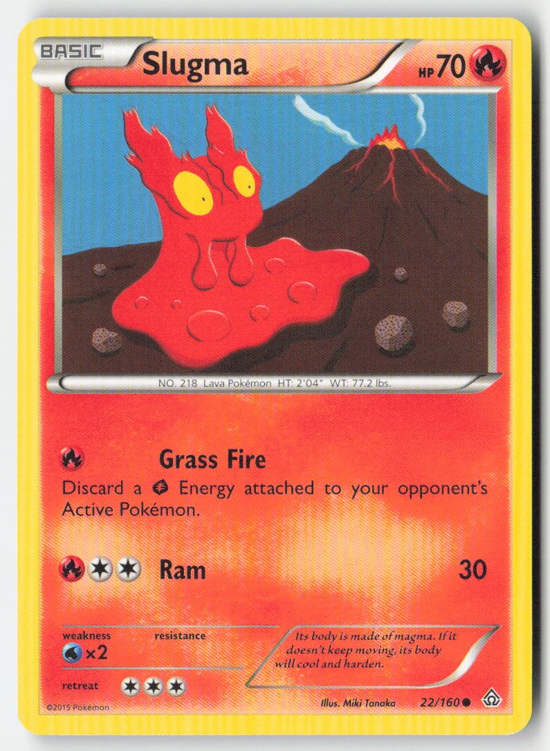 Slugma 22/160 Regular Primal Clash Moderately Played