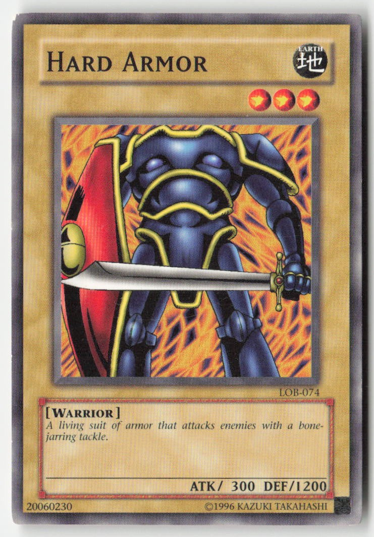 Hard Armor LOB-074 Unlimited Common Moderately Played, Front