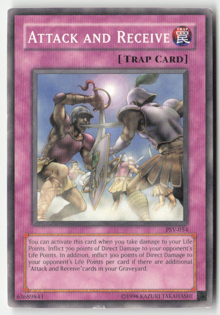Attack and Receive PSV-054 Unlimited Common Moderately Played, Front