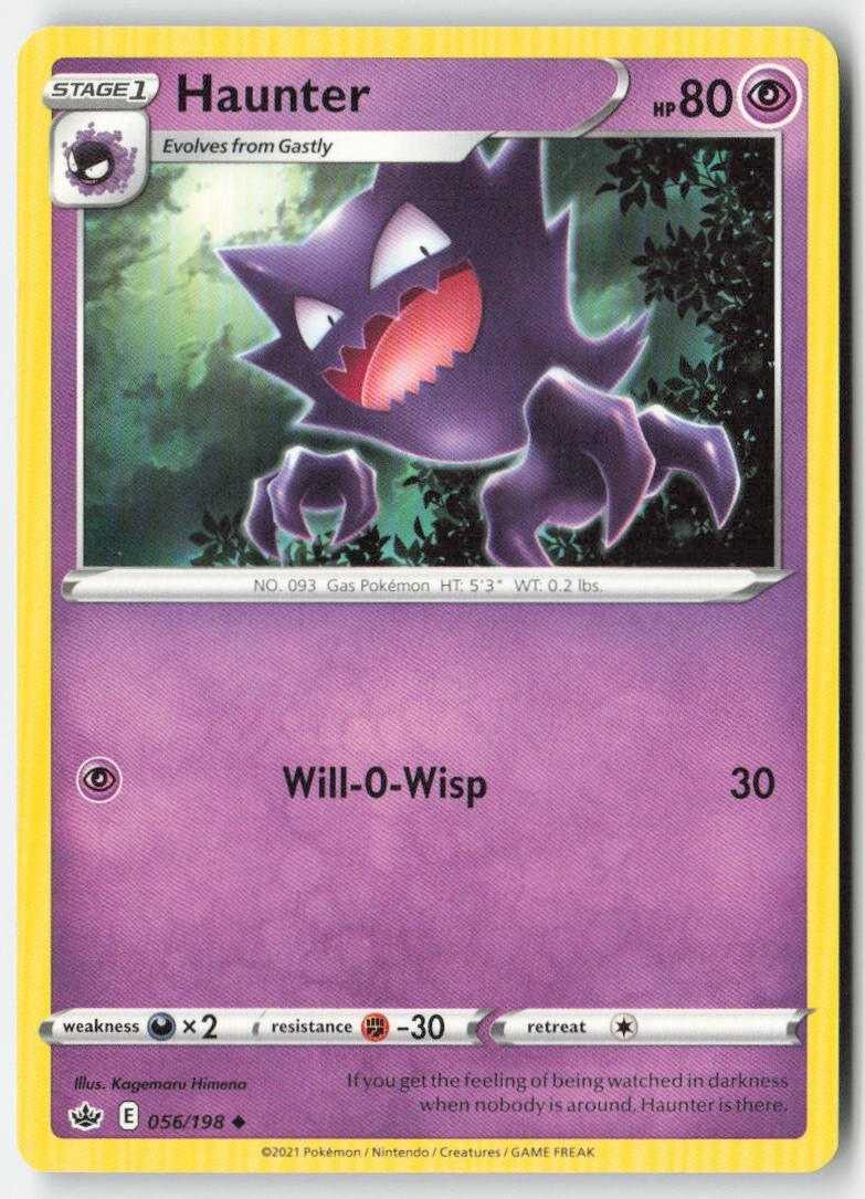 Haunter 56/198 Regular Chilling Reign Moderately Played, Front