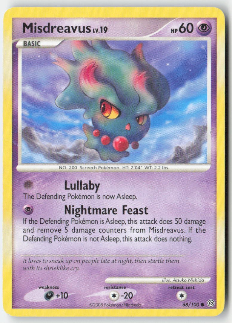 Misdreavus 68/100 Regular Stormfront Moderately Played