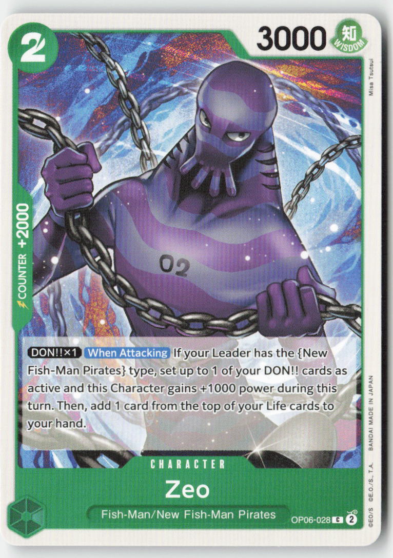 Zeo OP06-028 Normal Common Lightly Played
