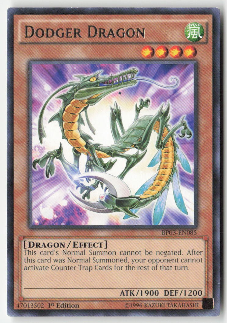 Dodger Dragon BP03-EN085 1st Edition Rare Moderately Played