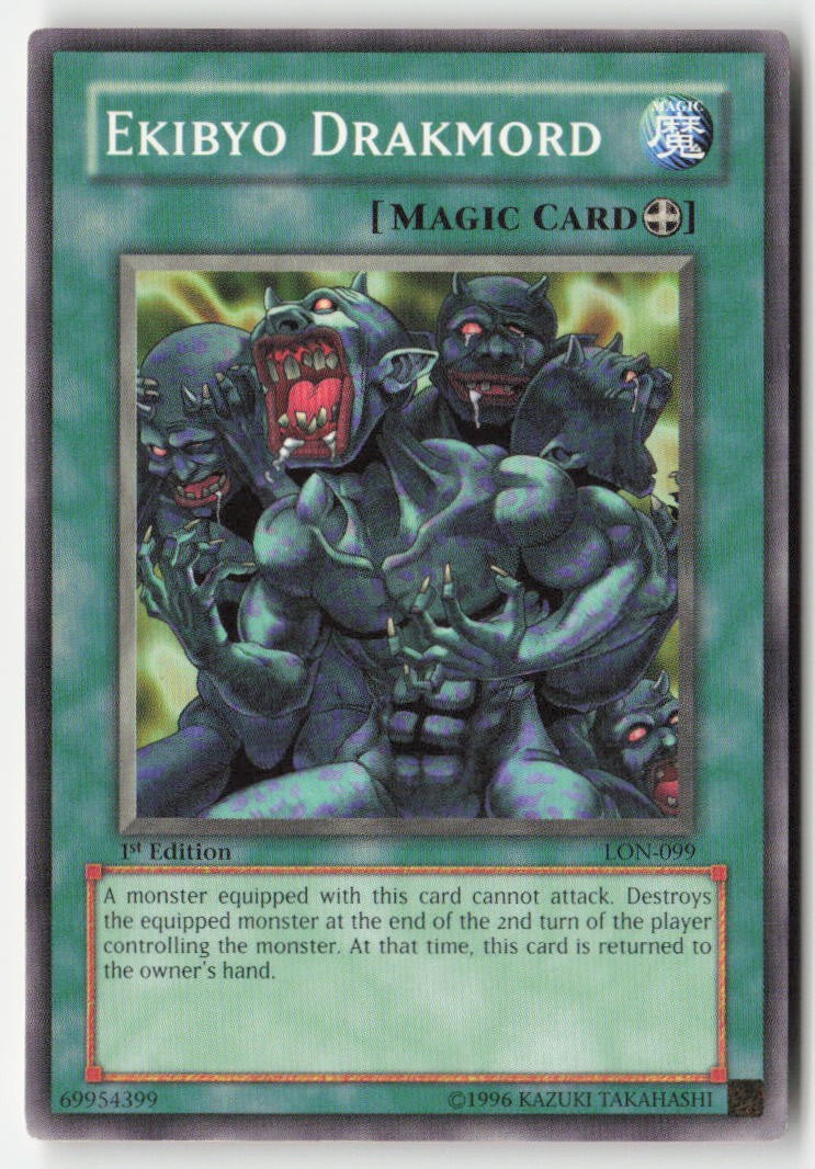 Ekibyo Drakmord LON-099 1st Edition Common Moderately Played