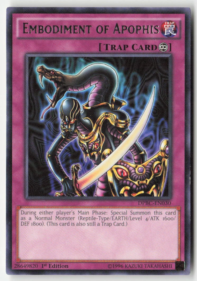 Embodiment of Apophis DPBC-EN030 1st Edition Rare Moderately Played, Front