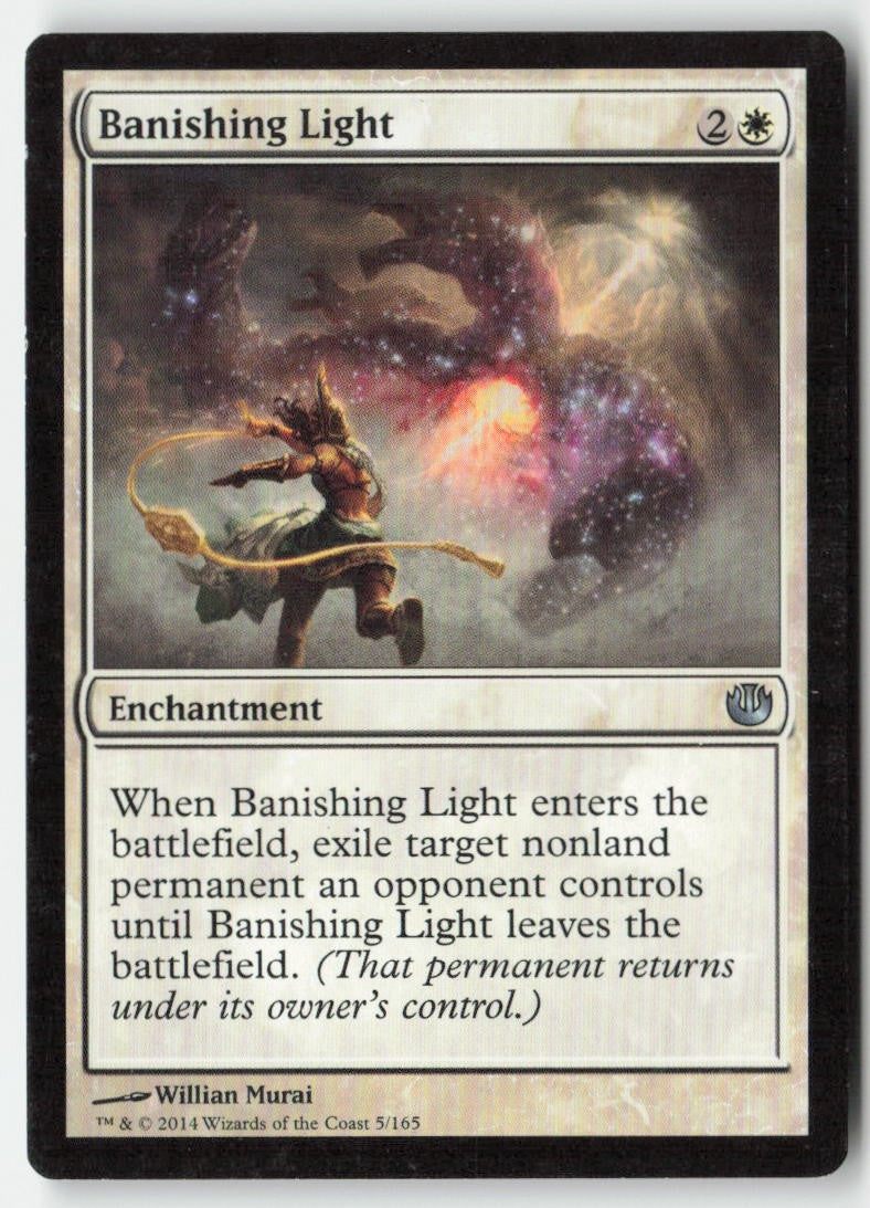 Banishing Light JOU 5 Uncommon Moderately Played, Front