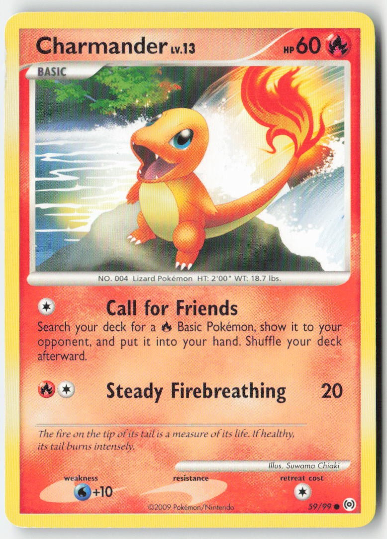 Charmander 59/99 Regular Arceus Moderately Played