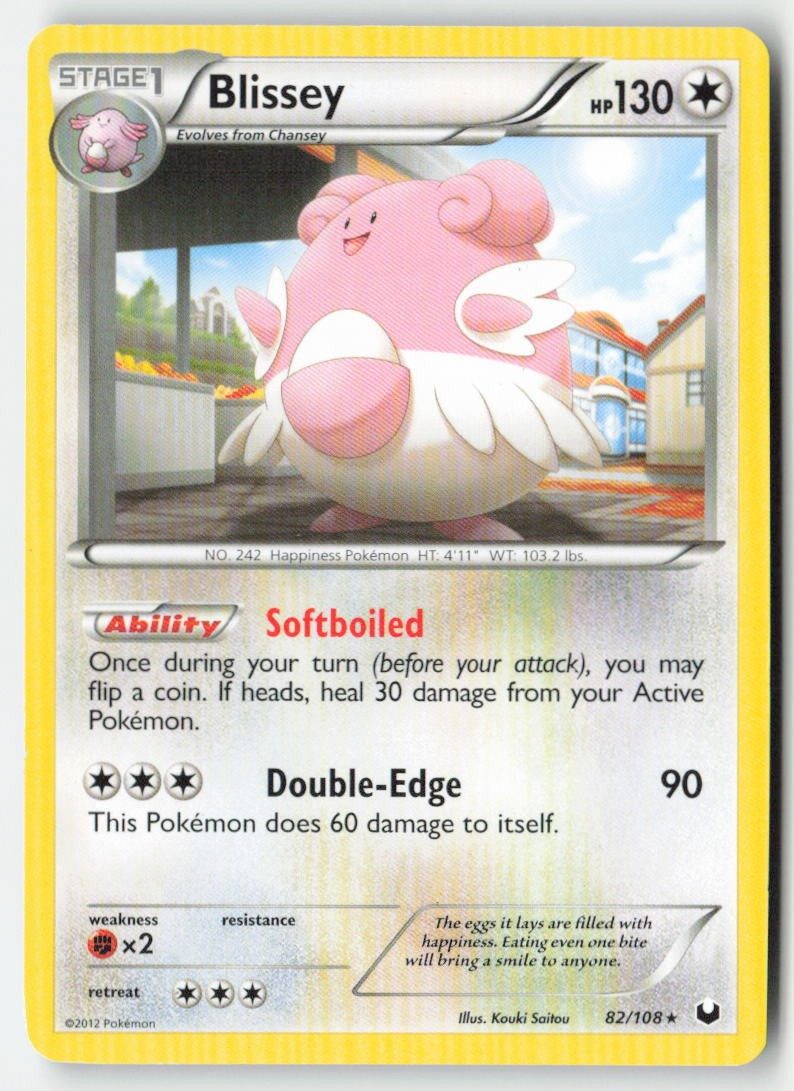 Blissey 82/108 Regular Deck Exclusives Moderately Played