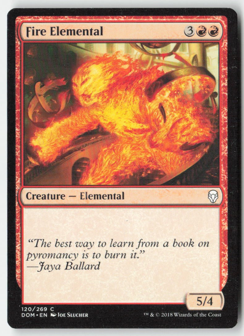 Fire Elemental DOM 120 Common Moderately Played