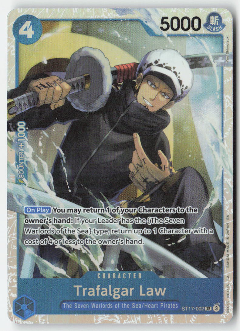Trafalgar Law (ST17-002) ST17-002 Foil Super Rare Lightly Played
