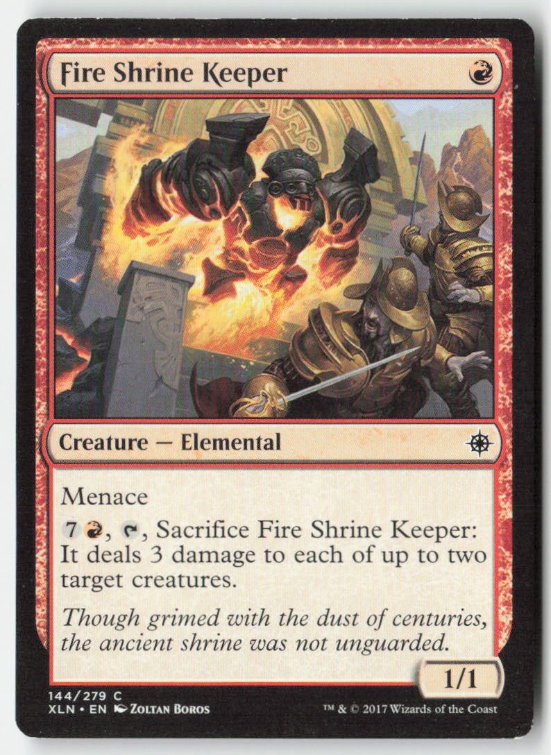 Fire Shrine Keeper XLN 144 Common Moderately Played