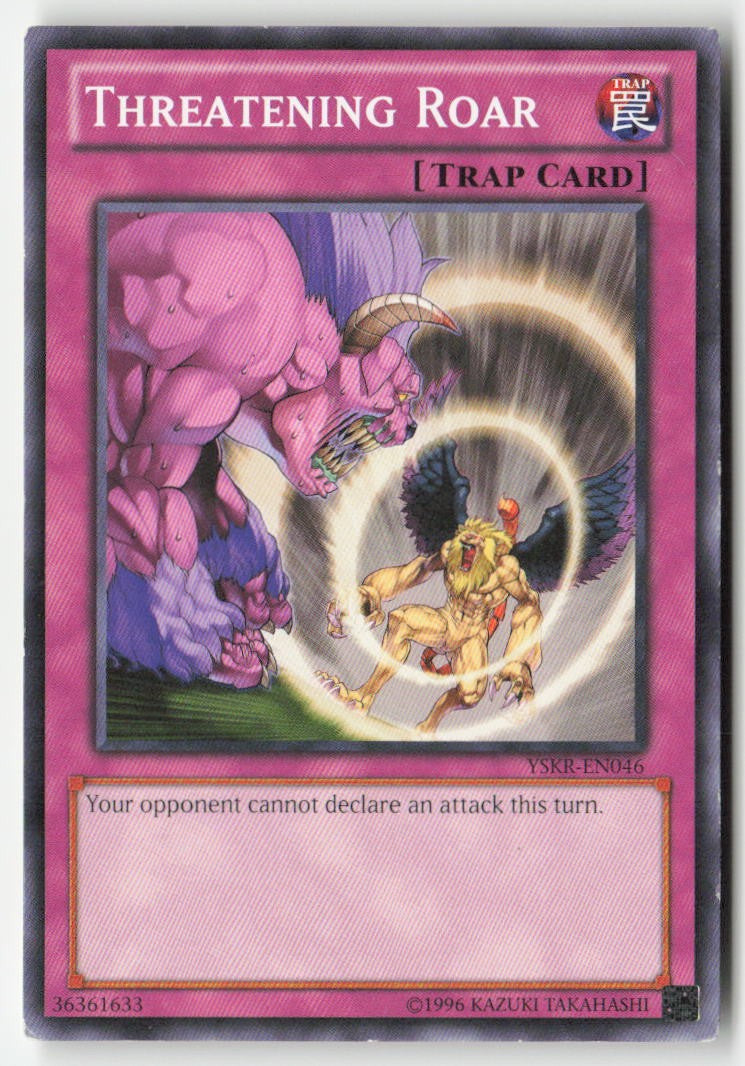 Threatening Roar YSKR-EN046 Unlimited Common Moderately Played, Front