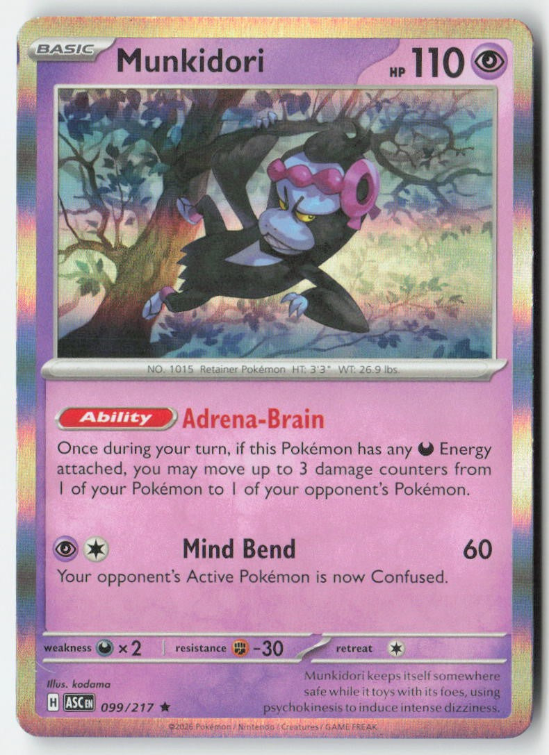 Munkidori 099/217 Holo Ascended Heroes Moderately Played