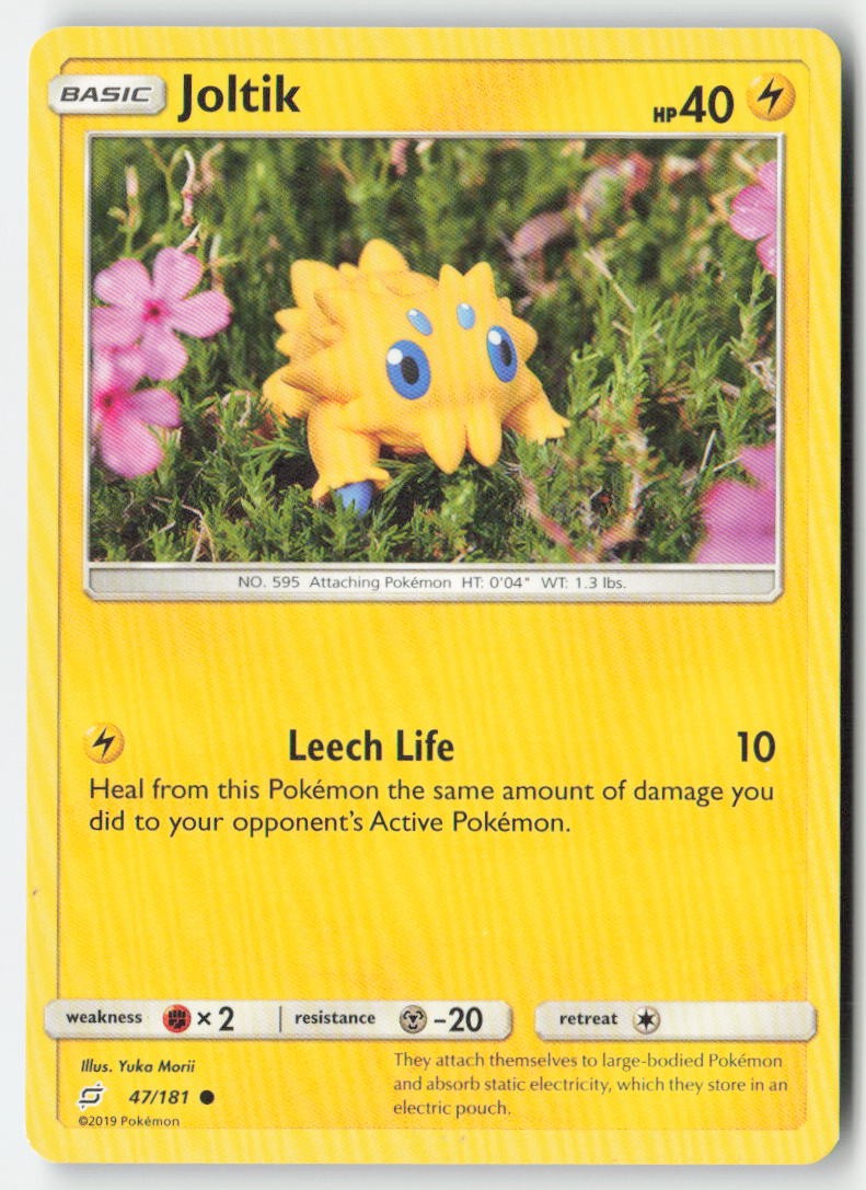 Joltik 47/181 Regular Team Up Moderately Played, Front