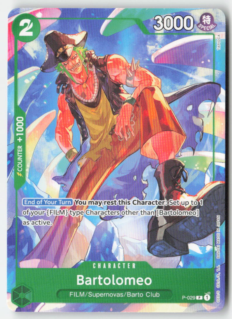 Bartolomeo P-029 Normal Promo Lightly Played, Front