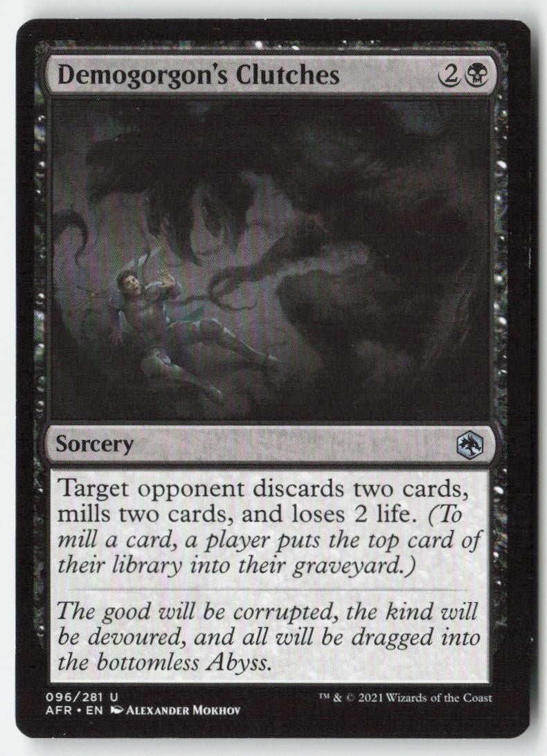 Demogorgon's Clutches AFR 96 Uncommon Moderately Played
