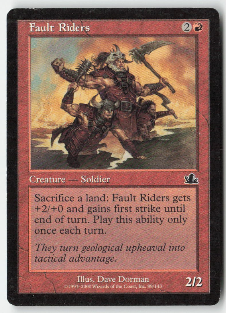 Fault Riders PCY 88 Common Moderately Played