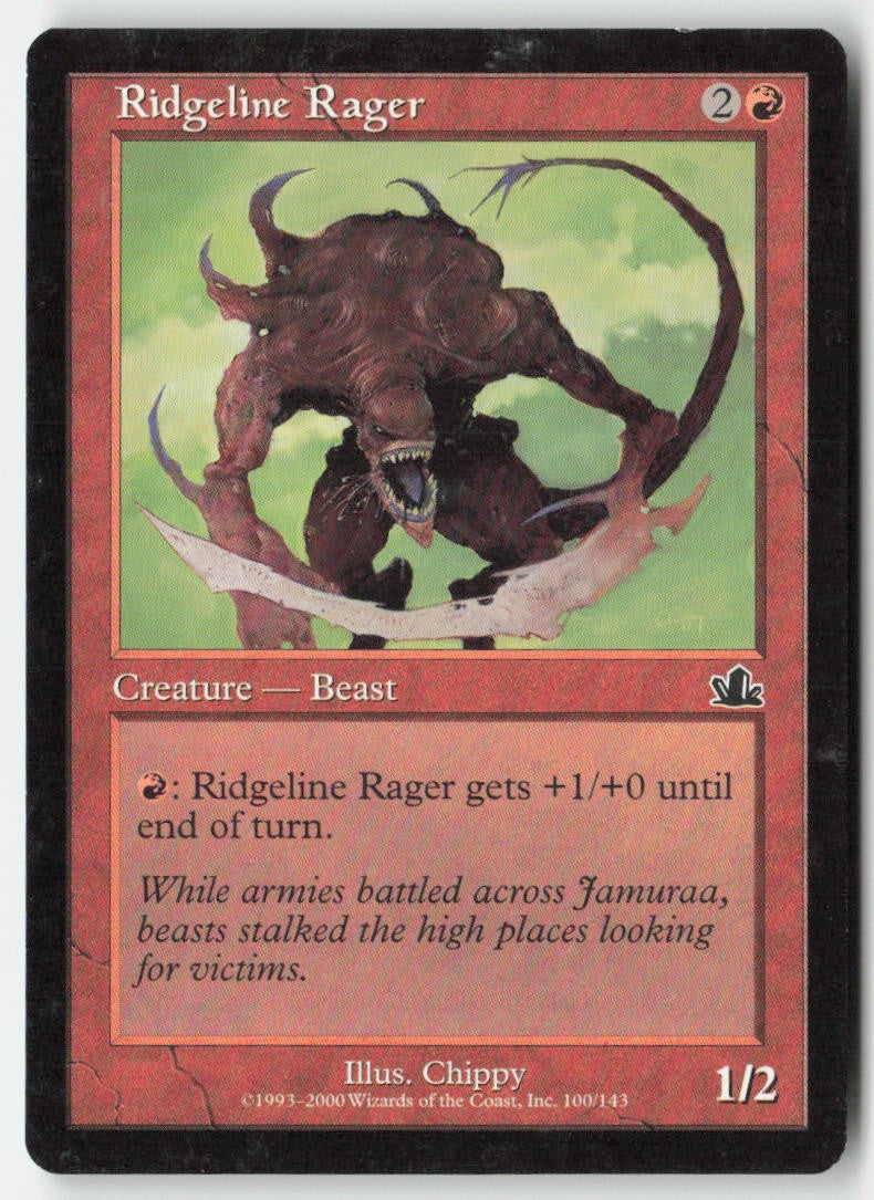 Ridgeline Rager PCY 100 Common Moderately Played