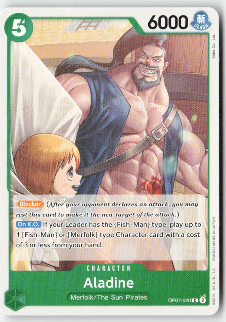 Aladine OP07-020 Normal Common Lightly Played