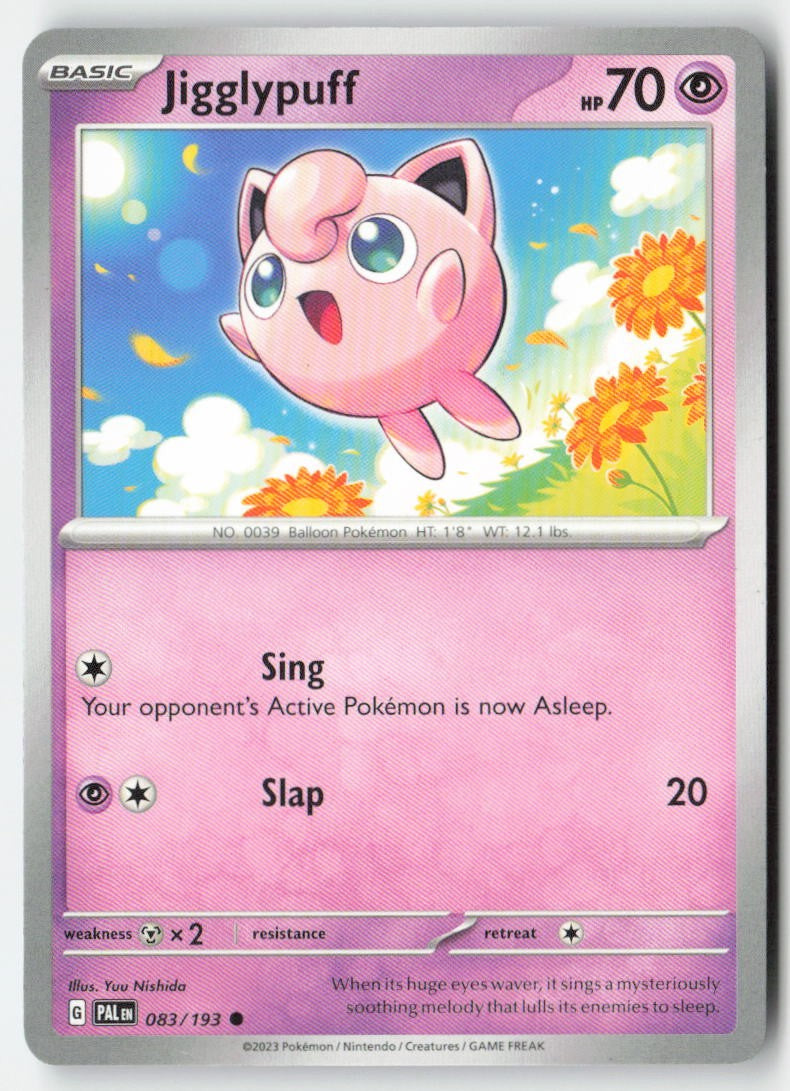 Jigglypuff 083/193 Regular Paldea Evolved Moderately Played