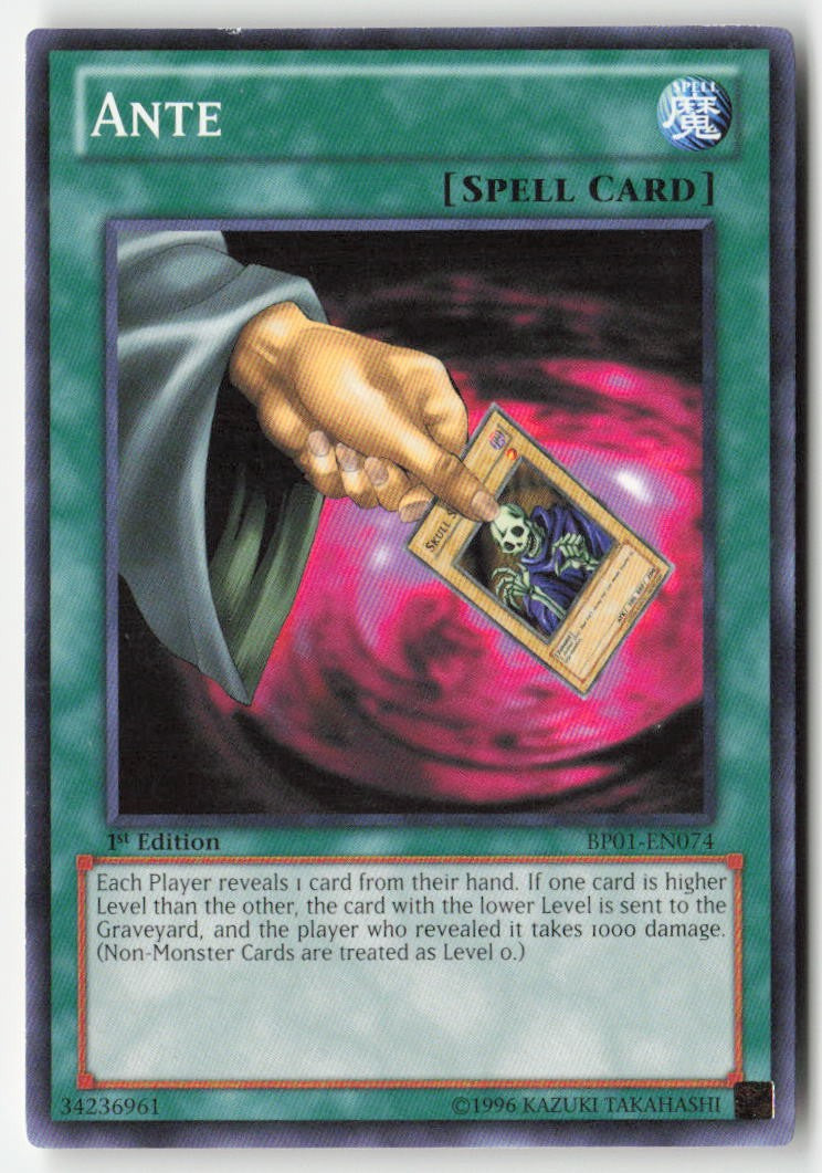 Ante BP01-EN074 1st Edition Common Moderately Played