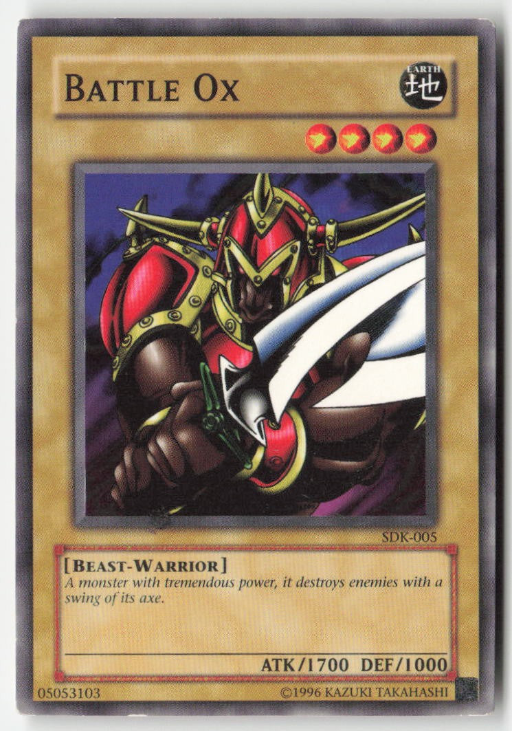 Battle Ox SDK-005 Unlimited Common Moderately Played, Front