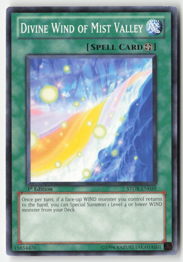 Divine Wind of Mist Valley STOR-EN059 1st Edition Common Moderately Played
