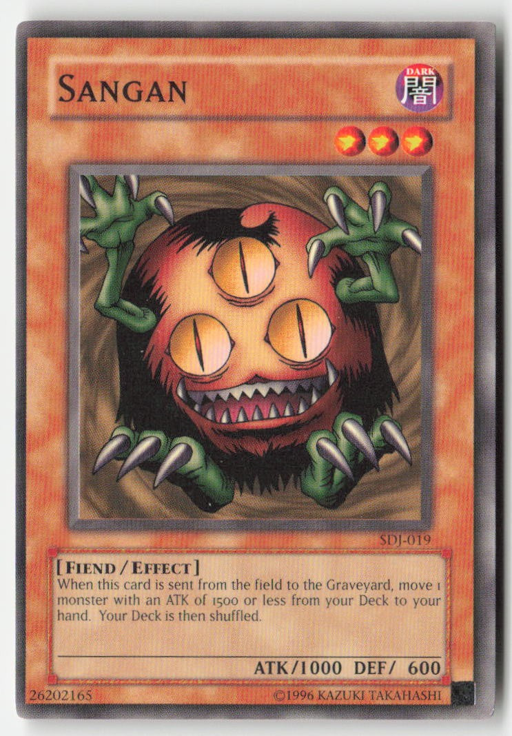 Sangan SDJ-019 Unlimited Common Moderately Played, Front