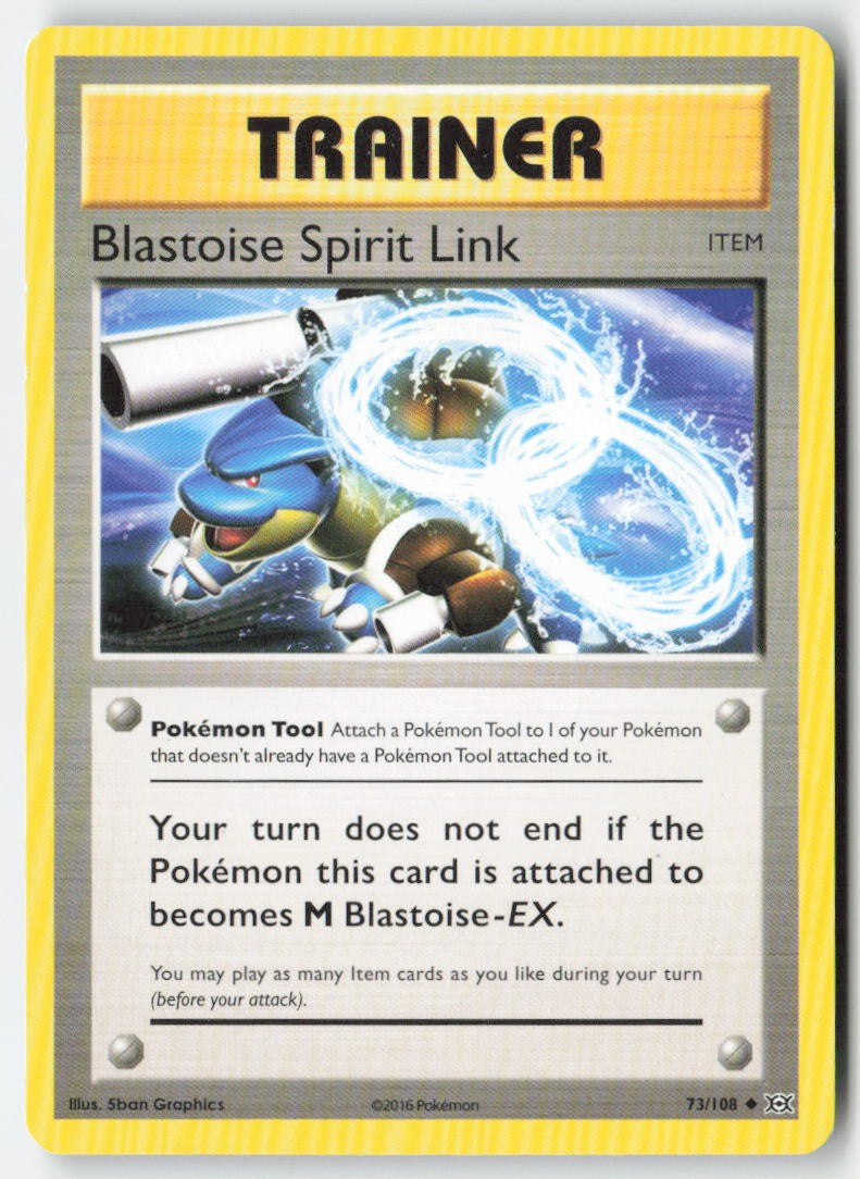 Blastoise Spirit Link 73/108 Regular Evolutions Moderately Played