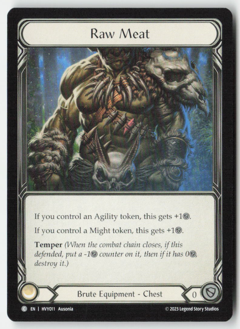 Raw Meat #HVY011 - Heavy Hitters - Flesh and Blood - Common - Near Mint