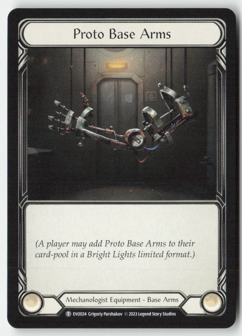 Proto Base Arms #EVO024 - Bright Lights - Flesh and Blood - Token - Near Mint