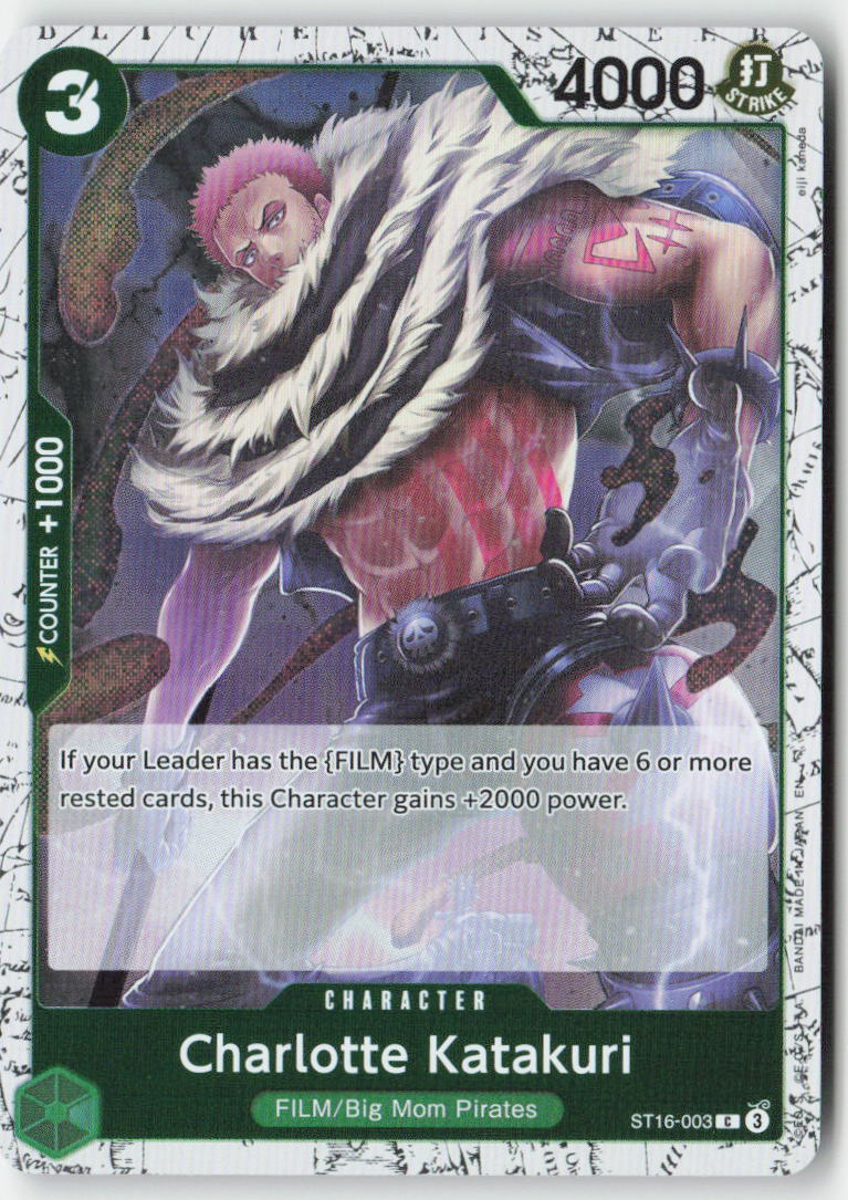 Charlotte Katakuri (Pirate Foil) ST16-003 Foil Common Lightly Played, Front